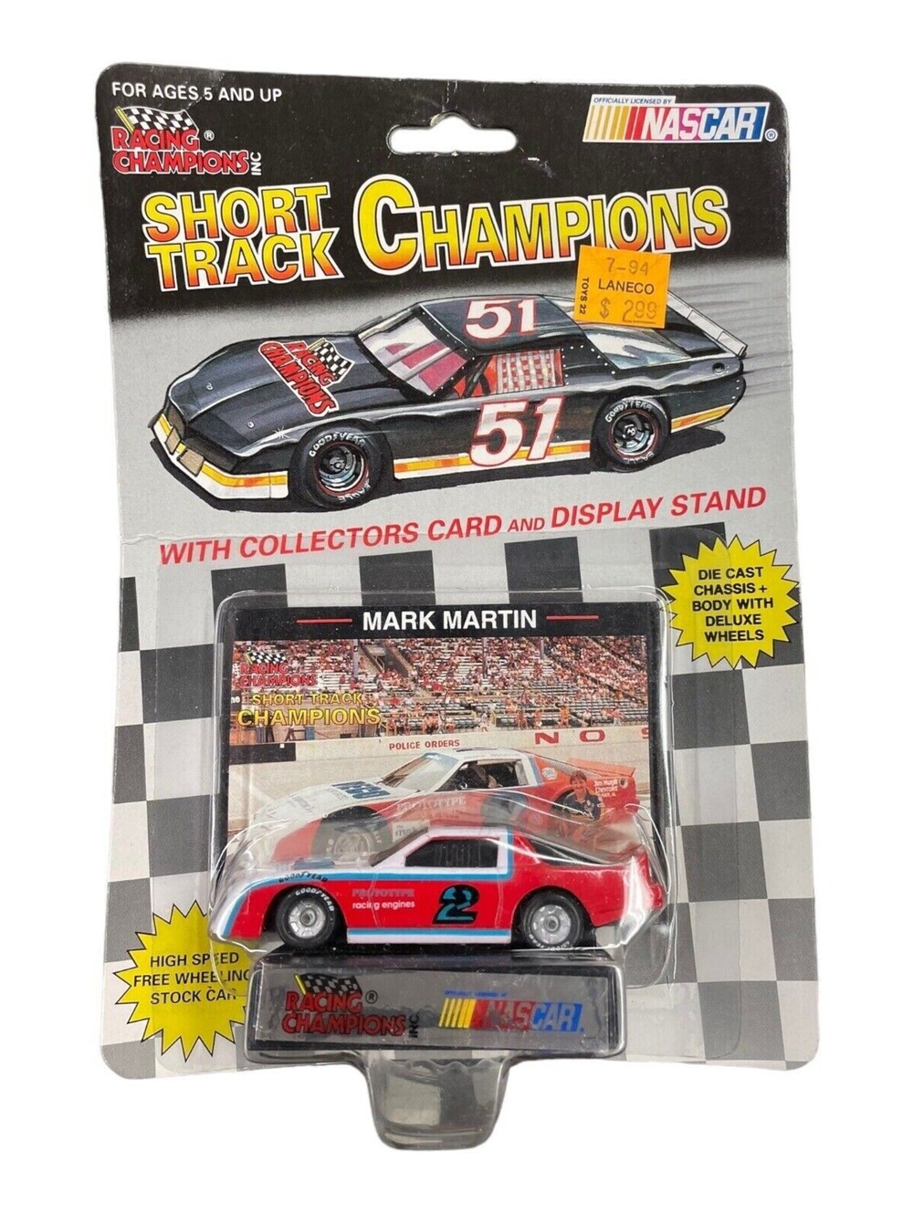 Mark Martin Racing Champions 1993 #5 Short Track Champs Late Model Camaro
